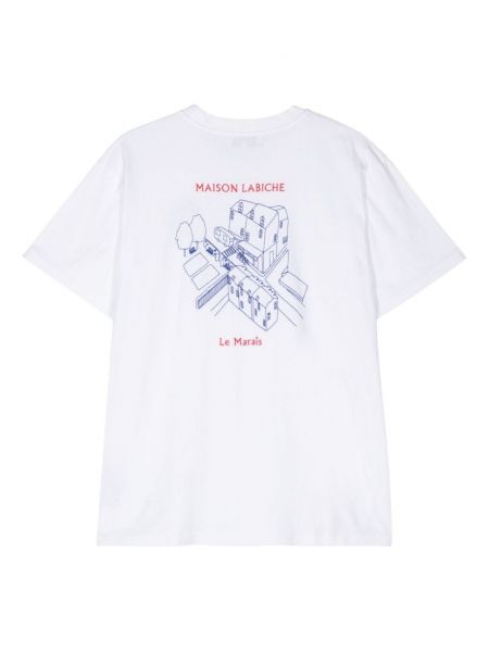 T-shirt aus baumwoll Maison Labiche weiß