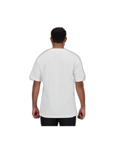 T-shirt aus baumwoll New Balance weiß