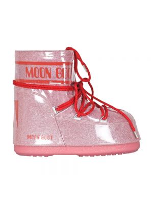 Botki zimowe Moon Boot różowe