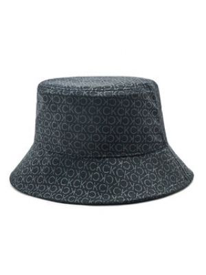 Czarny kapelusz bawełniany Calvin Klein