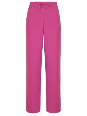 Розовые прямые брюки из вискозы Dondup