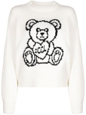 Pull en tricot col rond Chocoolate blanc