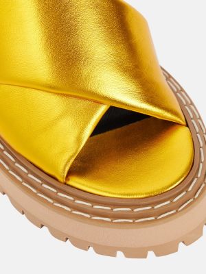 Sandale din piele Proenza Schouler auriu