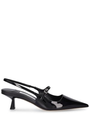 Slingback lær stropper pumper Jimmy Choo svart