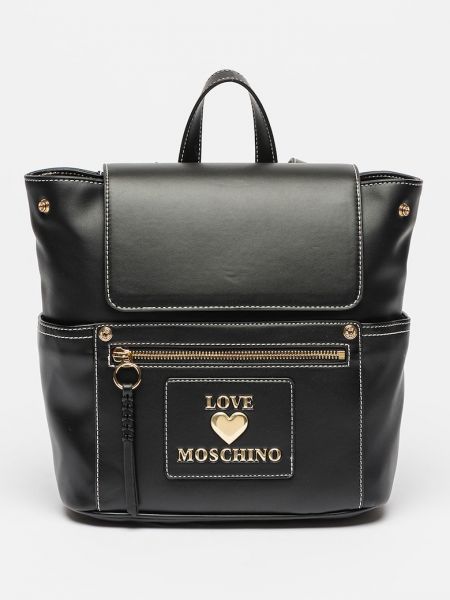 Рюкзак из искусственной кожи Love Moschino черный