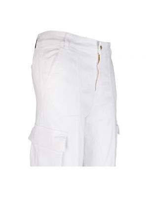 Pantalones rectos oversized Versace Jeans Couture blanco