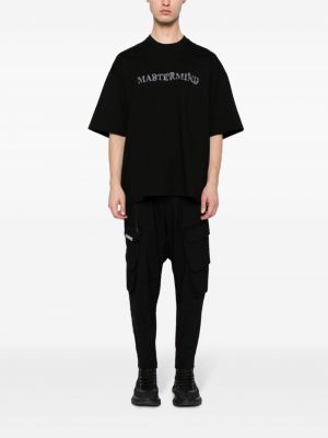 Vlněné sportovní kalhoty s potiskem Mastermind Japan černé