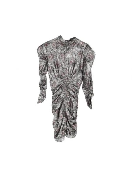Jedwabna sukienka Isabel Marant Pre-owned srebrna