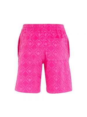 Pantalones cortos deportivos de algodón Marine Serre rosa