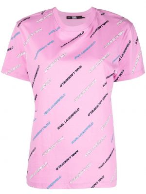 T-shirt Karl Lagerfeld rosa