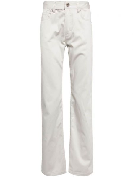 Παντελόνι με ίσιο πόδι Ami Paris λευκό