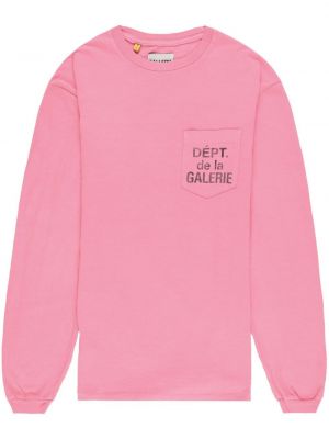 Sweatshirt aus baumwoll mit print Gallery Dept. pink
