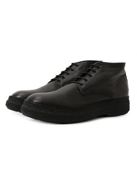 Кожаные ботинки Pantanetti черные