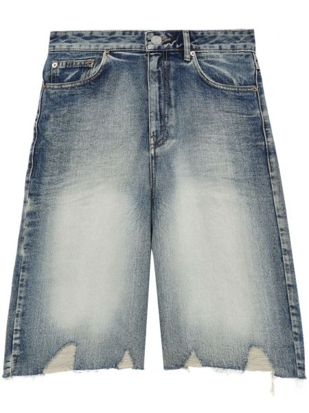 Shorts en jean We11done bleu