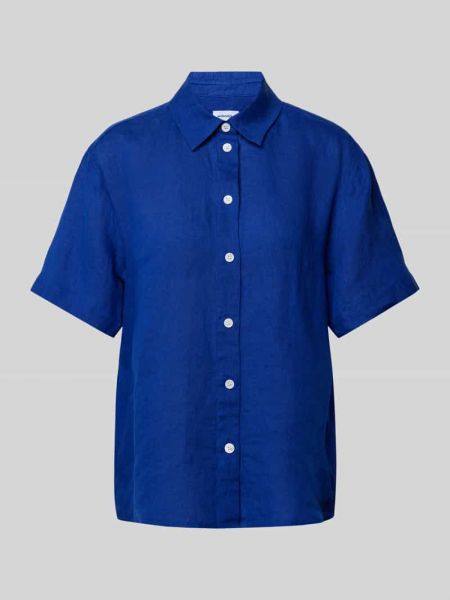 Lniana bluzka Seidensticker niebieska