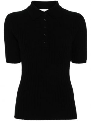 Kašmírové tričko Allude černé