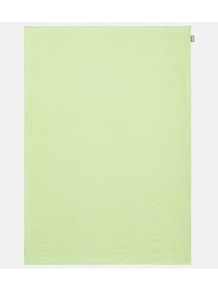 Pañuelo de seda de algodón Gucci verde