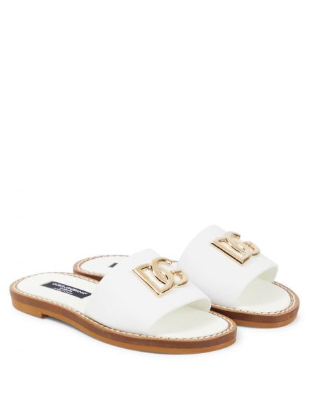 Læder sandaler for piger Dolce&gabbana Kids hvid