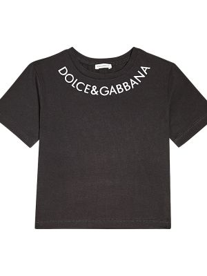 Jersey bomull t-skjorte for jenter Dolce&gabbana Kids svart