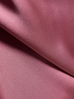 Svilena midi haljina Fleur Du Mal ružičasta