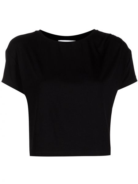 Tričko s okrúhlym výstrihom Marchesa Notte čierna
