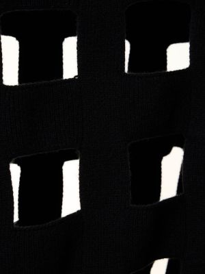 Pull en laine en tricot Valentino noir