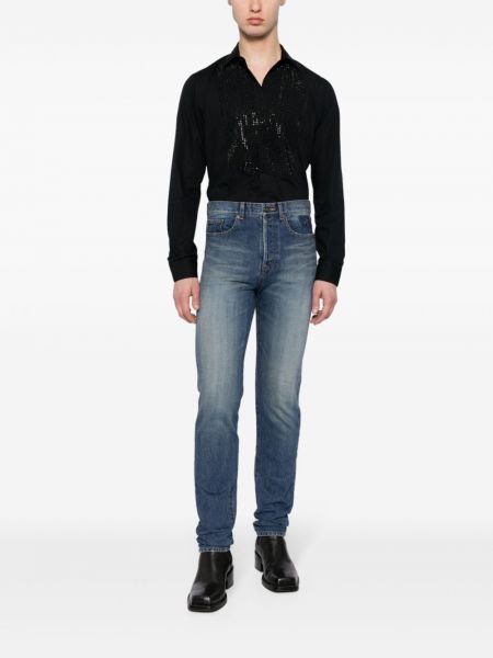 Skinny jeans Saint Laurent blau