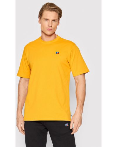 Laza szabású sport póló Russell Athletic narancsszínű