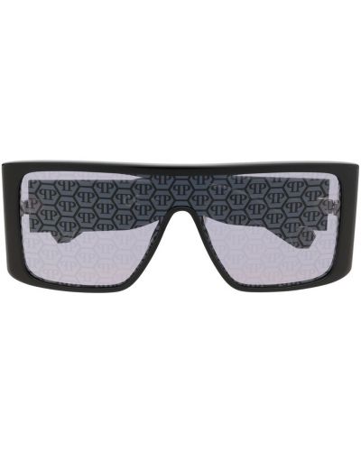 Oversize слънчеви очила Philipp Plein черно