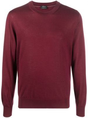 Плетен пуловер Brioni червено