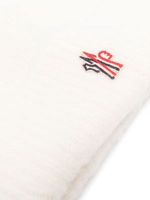 Bonnet en tricot Moncler Grenoble blanc