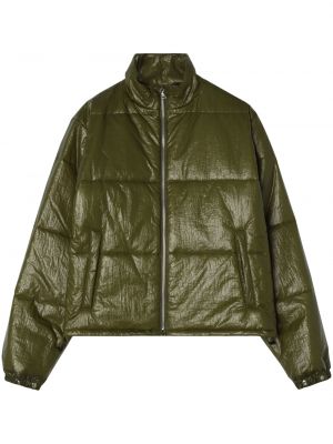 Péřová bunda z nylonu na zip s dlouhými rukávy John Elliott - zelená