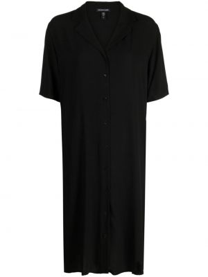 Hodvábne mini šaty Eileen Fisher čierna