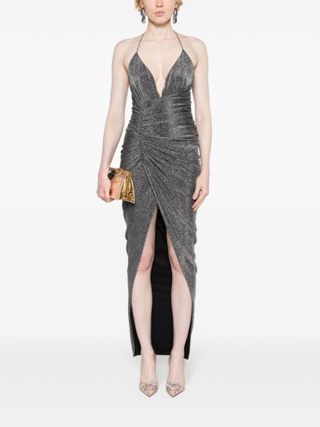 Sukienka długa Alexandre Vauthier srebrna