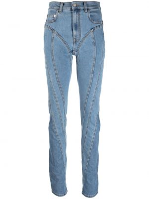 Skinny jeans Mugler blau