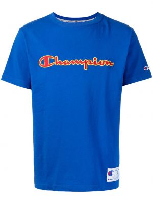 T-shirt ricamato Champion blu