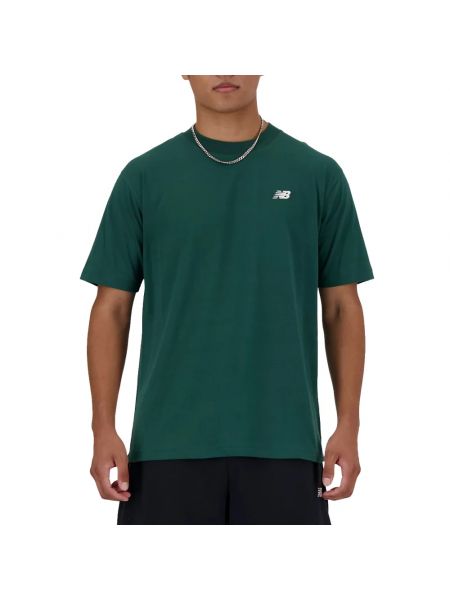 Koszulka bawełniana New Balance zielona