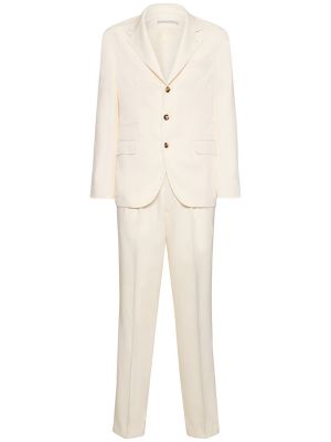 Копринен костюм Brunello Cucinelli бяло