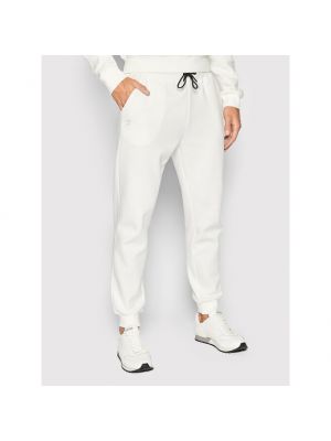 Pantaloni sport Guess alb