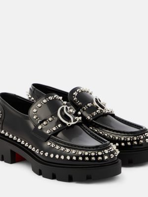Nahast loafer-kingad Christian Louboutin must