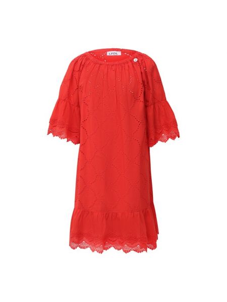 Льняное платье La Fabbrica Del Lino, красное
