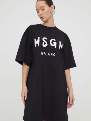 Pamučna mini haljina oversized Msgm