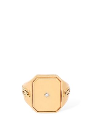 Pierścionek z kryształkami w gwiazdy Maison Margiela złoty