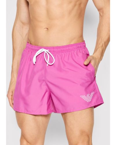 Pantaloni scurți de plajă Emporio Armani Underwear - roz