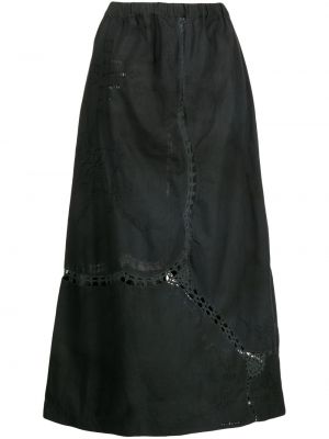 Βαμβακερή maxi φούστα By Walid μαύρο