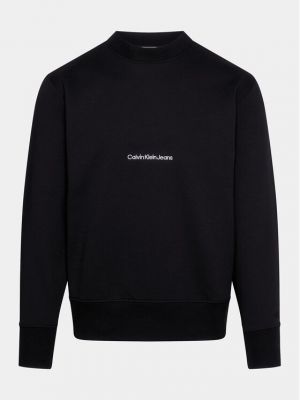 Relaxed fit džemperis Calvin Klein Jeans juoda