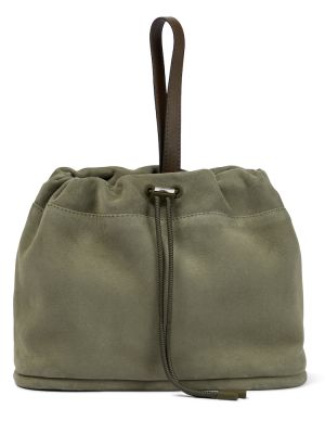 Велурени чанта тип „портмоне“ Loro Piana зелено