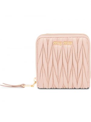 Cartera con cremallera Miu Miu beige