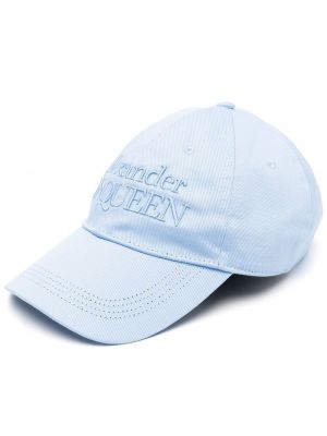 Brodert cap Alexander Mcqueen blå