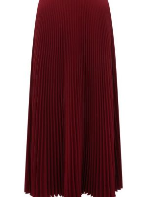 Плиссированная юбка Prada бордовая